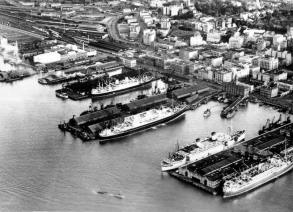 Aerial view of Auckland Waterfront