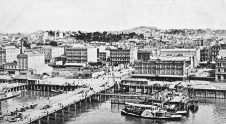 Queens Wharf Auckland circa 1905
